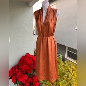 VINCE silk dress with tie perfect for holidays